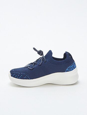 Baskets de running avec lacets élastiqués