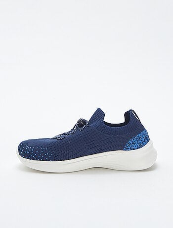 Baskets de running avec lacets élastiques