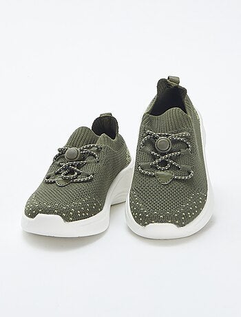 Baskets de running avec lacets élastiqués