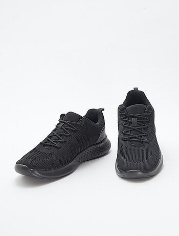 Baskets de running unies à lacets