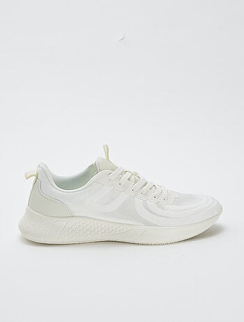 Baskets en mesh typer running à lacets