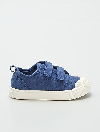 Baskets en toile à scratchs