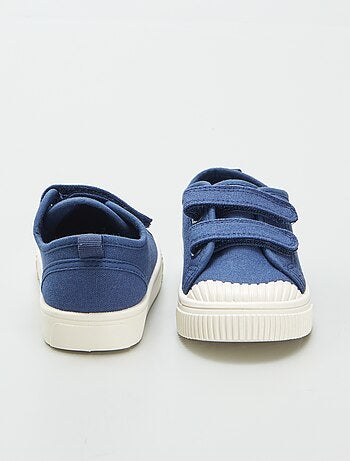 Baskets en toile à scratchs