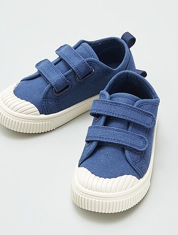 Baskets en toile à scratchs