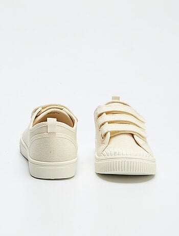 Baskets en toile côtelée