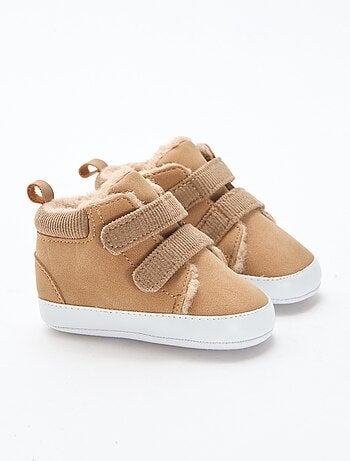 Baskets montantes en suedine