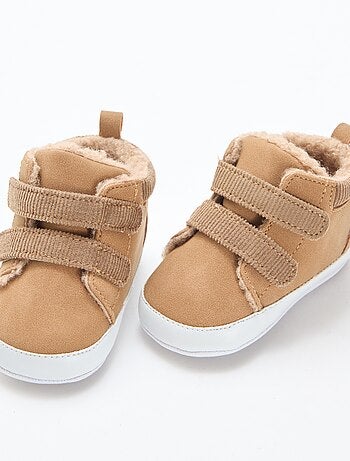 Baskets montantes en suedine