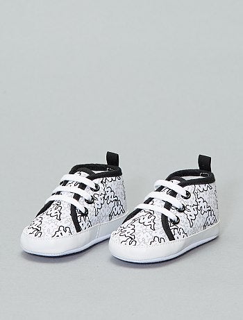 Baskets montantes en toile 'Kappa' - Kiabi