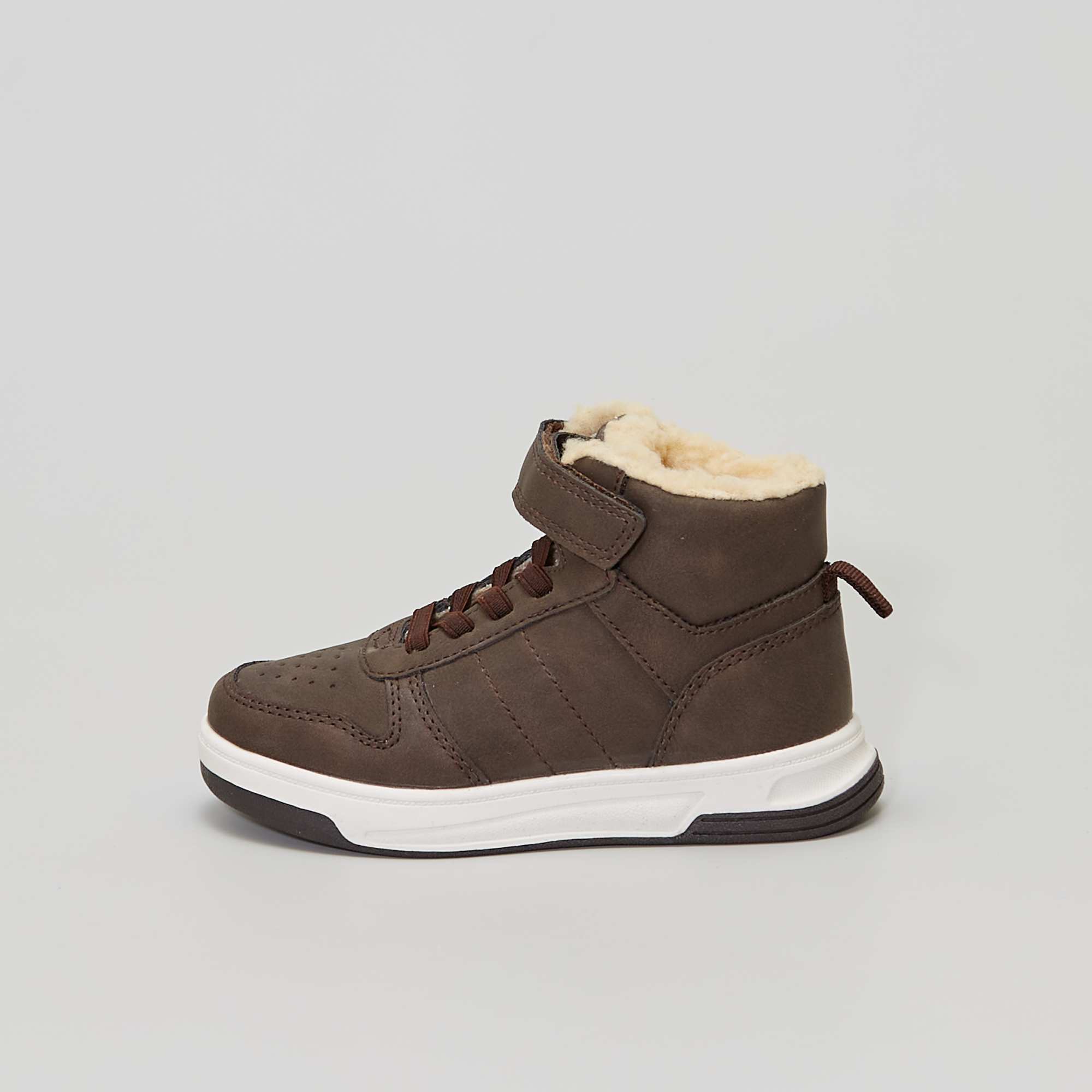 Baskets montantes fourrées Chaussures - marron - Kiabi - 28,00€