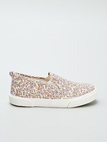 Baskets slip-on à motif