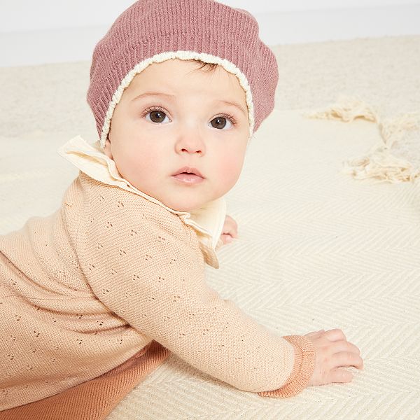 Beret Avec Pompon Bebe Fille Taupe Kiabi 6 00