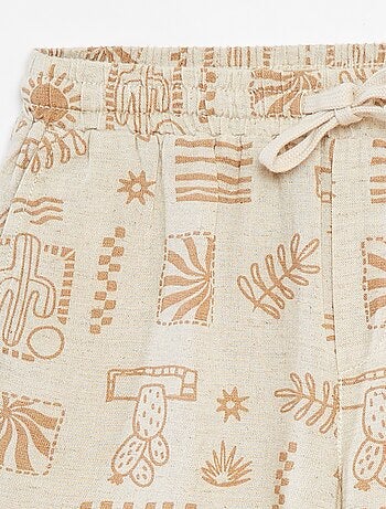 Bermuda avec poches et imprimé