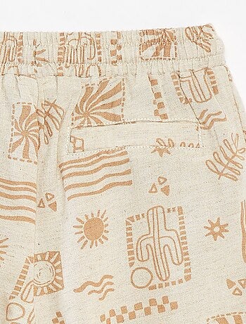 Bermuda avec poches et imprimé