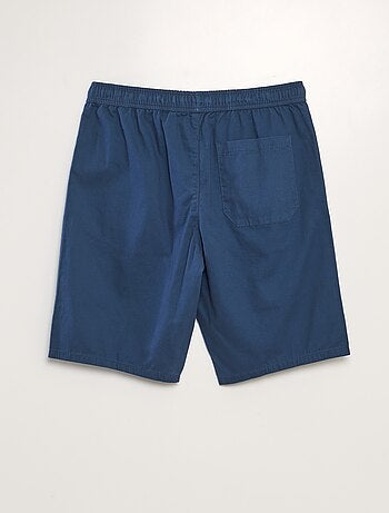Bermuda chino avec taille élastiquée