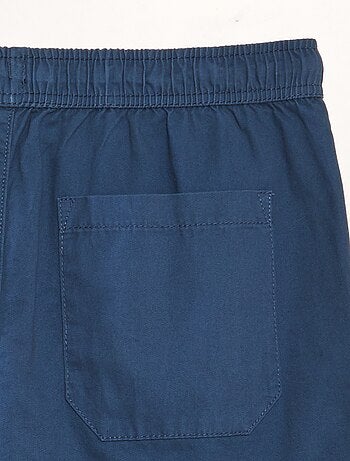 Bermuda chino avec taille élastiquée
