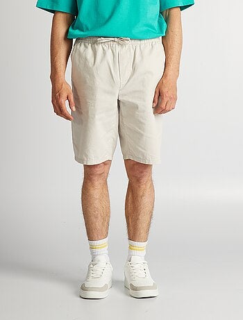 Bermuda chino avec taille élastiquée