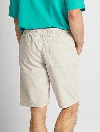 Bermuda chino avec taille élastiquée