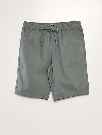 Bermuda chino avec taille élastiquée