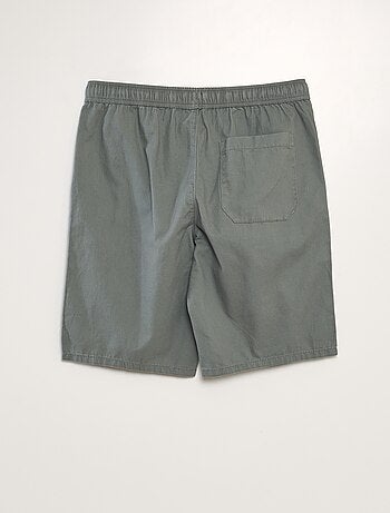 Bermuda chino avec taille élastiquée