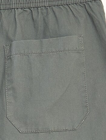 Bermuda chino avec taille élastiquée