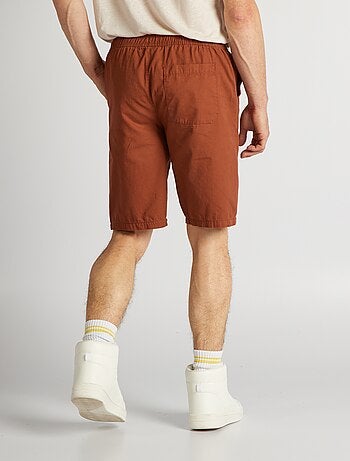 Bermuda chino avec taille élastiquée