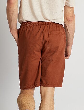 Bermuda chino avec taille élastiquée