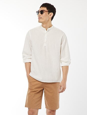 Bermuda chino en twill uni