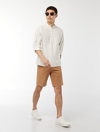 Bermuda chino en twill uni