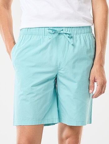 Bermuda chino uni avec cordons de serrage