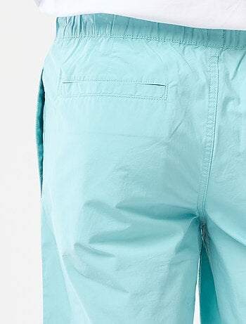 Bermuda chino uni avec cordons de serrage