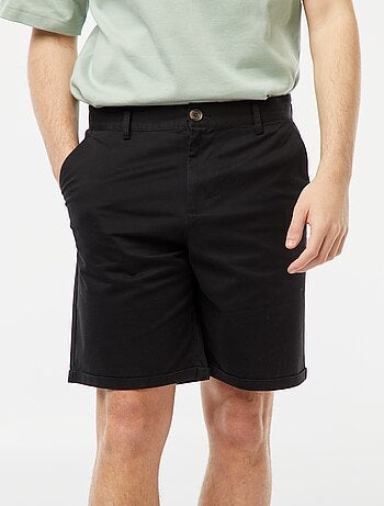 Bermuda coupe chino avec base à revers