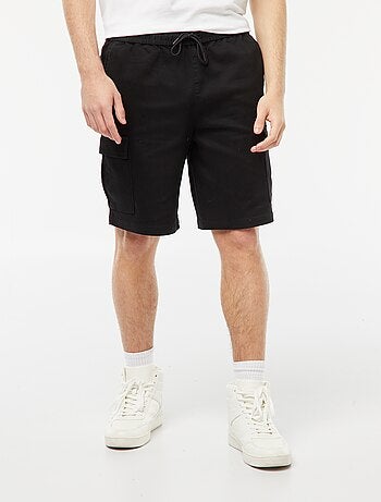 Bermuda droit poches à rabats