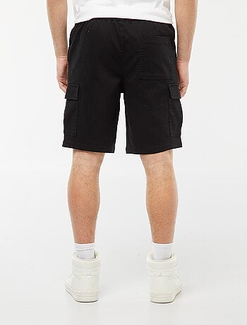 Bermuda droit poches à rabats