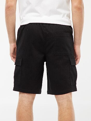 Bermuda droit poches à rabats