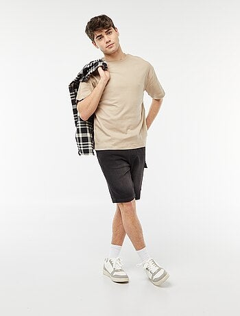 Bermuda en denim multi-poches