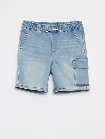 Bermuda en jean avec taille élastiquée