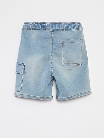 Bermuda en jean avec taille élastiquée