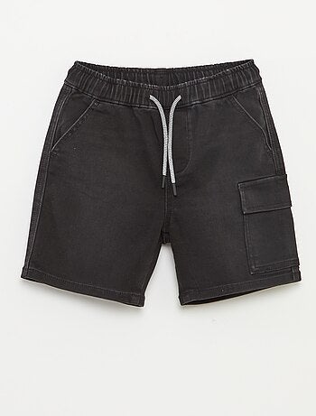 Bermuda en jean avec taille élastiquée