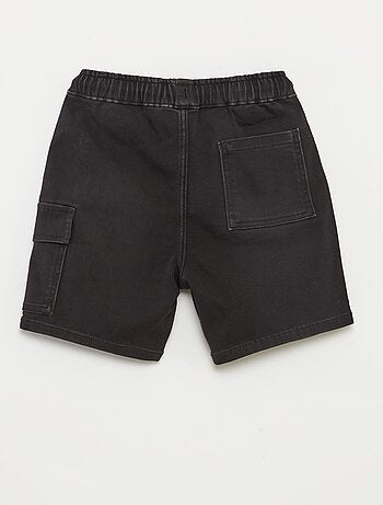 Bermuda en jean avec taille élastiquée