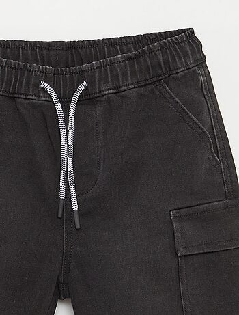 Bermuda en jean avec taille élastiquée