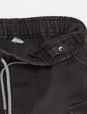 Bermuda en jean avec taille élastiquée