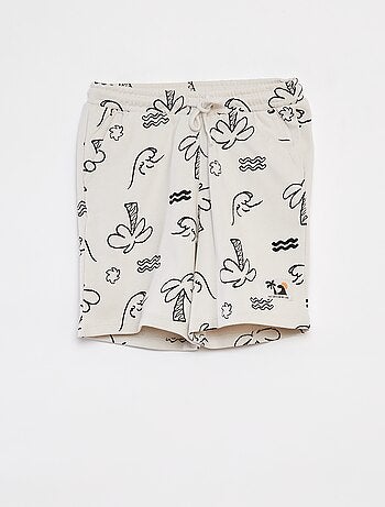Bermuda en molleton léger à motif