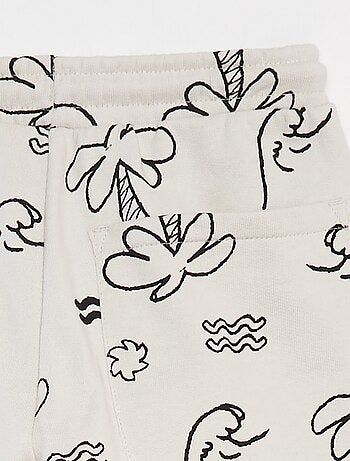 Bermuda en molleton léger à motif