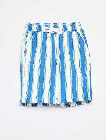 Bermuda en molleton léger à motif