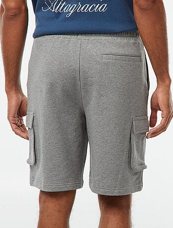 Bermuda en molleton léger multipoches