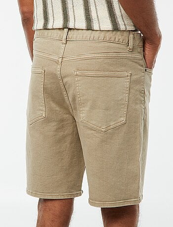 Bermuda en twill à 5 poches