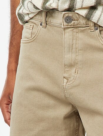 Bermuda en twill à 5 poches