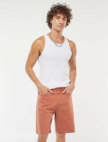 Bermuda en twill à 5 poches