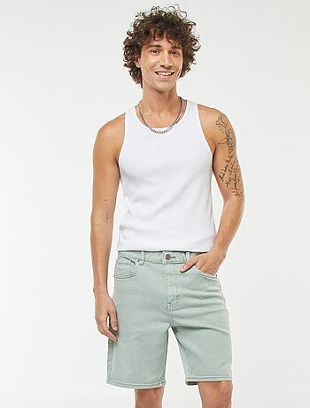 Bermuda en twill à 5 poches