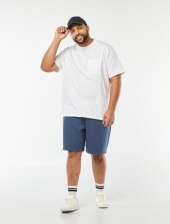 Bermuda esprit sport en maille piquée